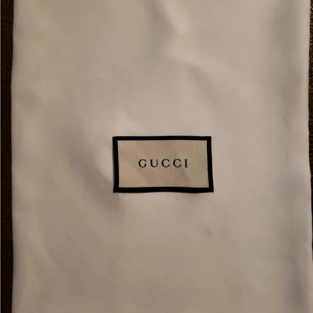 Gucci White Drawstring Dust Bag 17.5